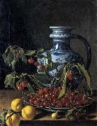 MELeNDEZ, Luis Still-Life with Fruit and a Jar Sweden oil painting artist